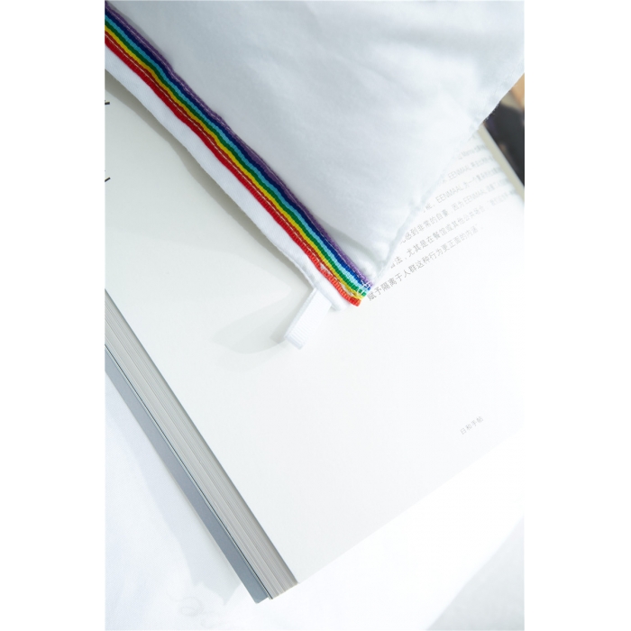 91家纺网 家纺一手货源 找家纺 918家纺 13372全棉珠光印花春秋被彩虹被 白色