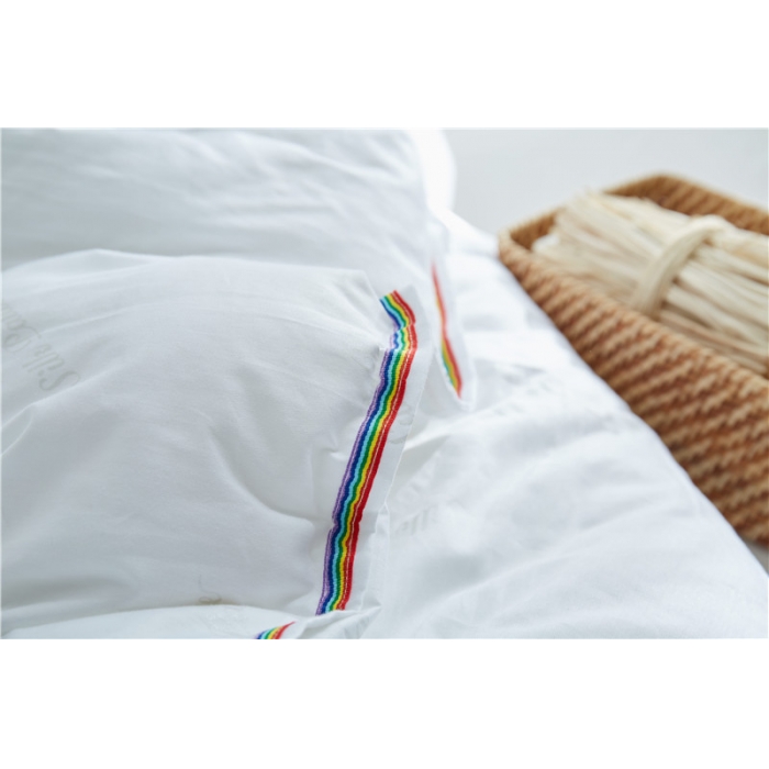 91家纺网 家纺一手货源 找家纺 918家纺 13372全棉珠光印花春秋被彩虹被 白色