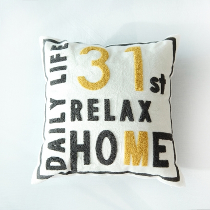 91家纺网 家纺一手货源 找家纺 （总）918家纺 全棉毛巾拉链绣抱枕正方形款