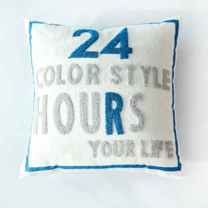 91家纺网 家纺一手货源 找家纺 （总）918家纺 全棉毛巾拉链绣抱枕正方形款