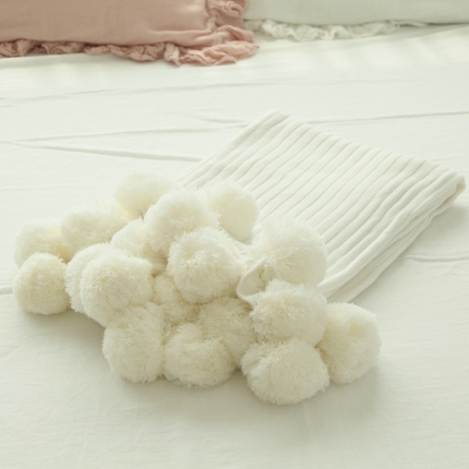 （总）918家纺 毛线球球公主毯