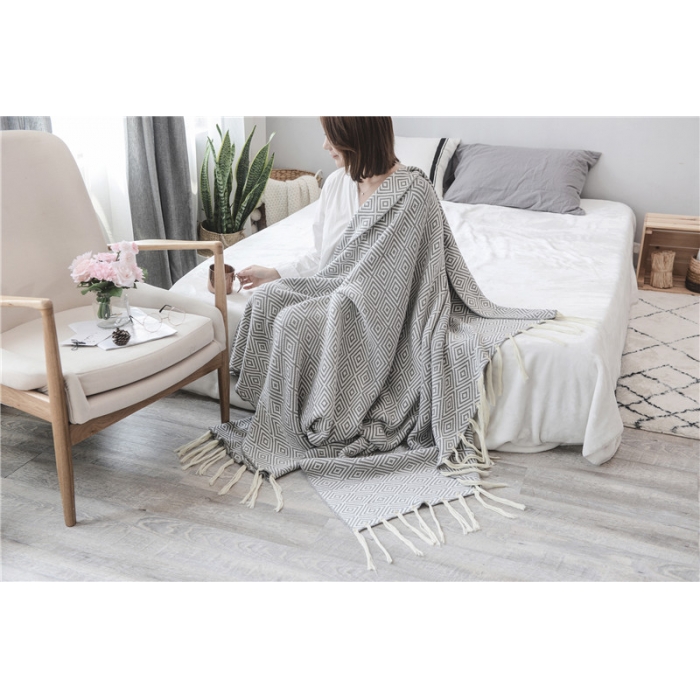 91家纺网 家纺一手货源 找家纺 （总）918家纺 迷宫回行格毯子