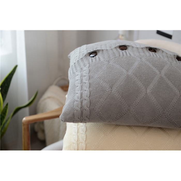 91家纺网 家纺一手货源 找家纺 （总）918家纺 纽扣菱形麻花抱枕