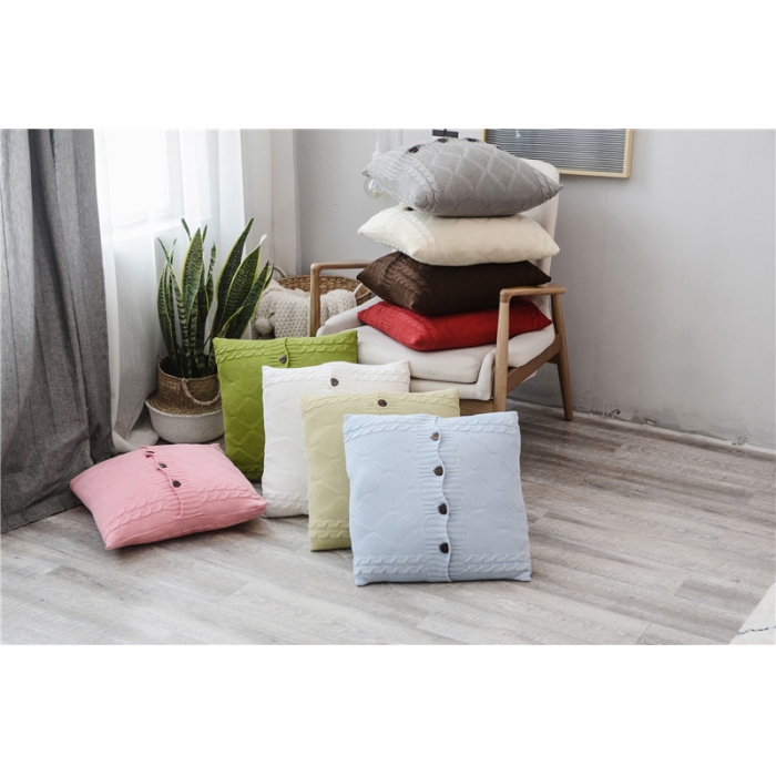 91家纺网 家纺一手货源 找家纺 （总）918家纺 纽扣菱形麻花抱枕