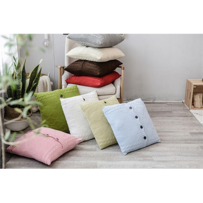 91家纺网 家纺一手货源 找家纺 （总）918家纺 纽扣菱形麻花抱枕