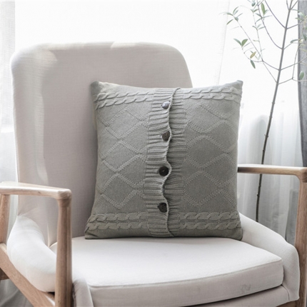 91家纺网 家纺一手货源 找家纺 （总）918家纺 纽扣菱形麻花抱枕