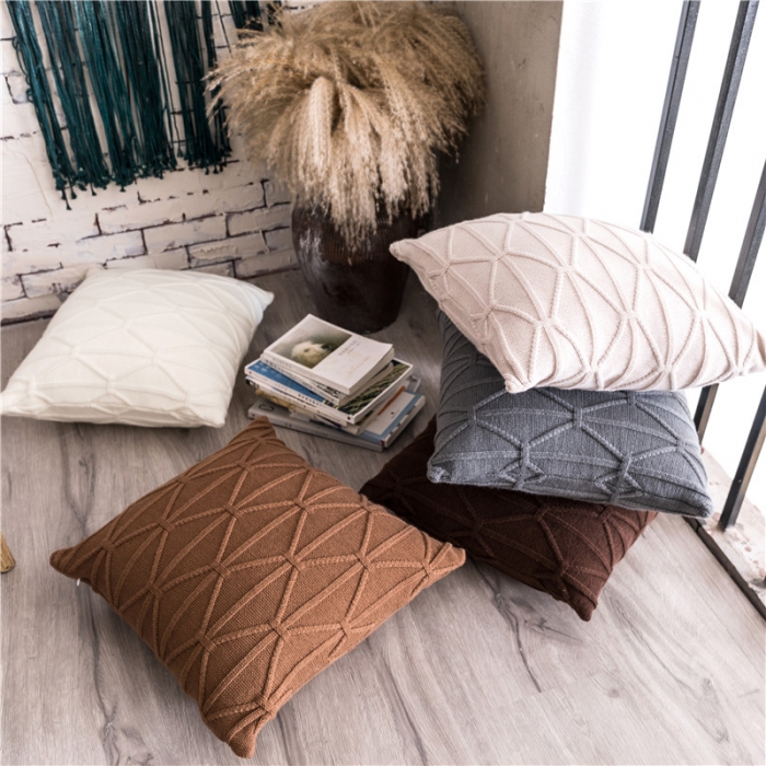 91家纺网 家纺一手货源 找家纺 （总）918家纺 2021新款米字结抱枕