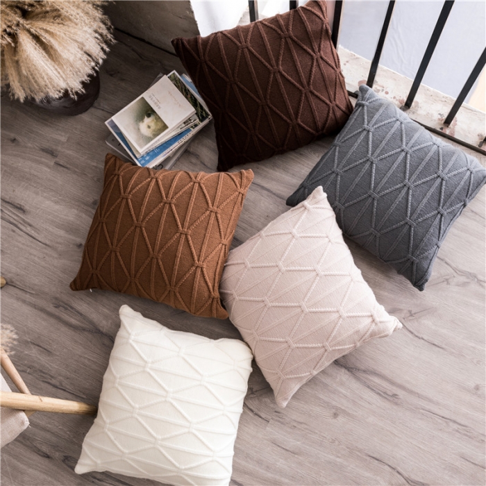 91家纺网 家纺一手货源 找家纺 （总）918家纺 2021新款米字结抱枕