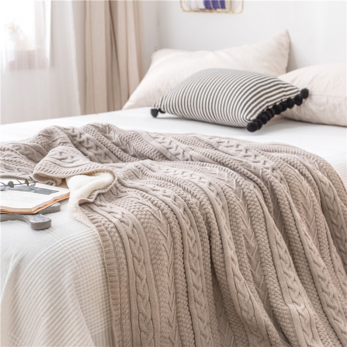 91家纺网 家纺一手货源 找家纺 918家纺 2021新款公主风加绒毯 高级灰