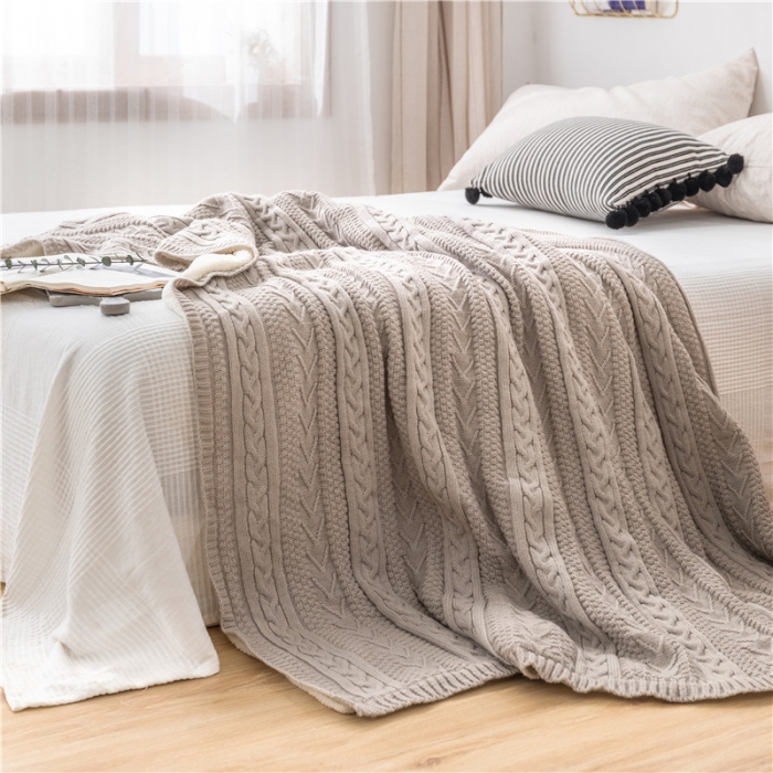 91家纺网 家纺一手货源 找家纺 918家纺 2021新款公主风加绒毯 高级灰