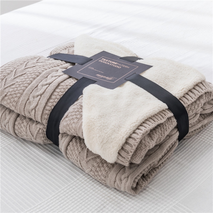 91家纺网 家纺一手货源 找家纺 918家纺 2021新款公主风加绒毯 高级灰