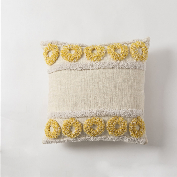 91家纺网 家纺一手货源 找家纺 918家纺 2021丹吉尔ins波西米亚风情簇绒抱枕丹吉尔C