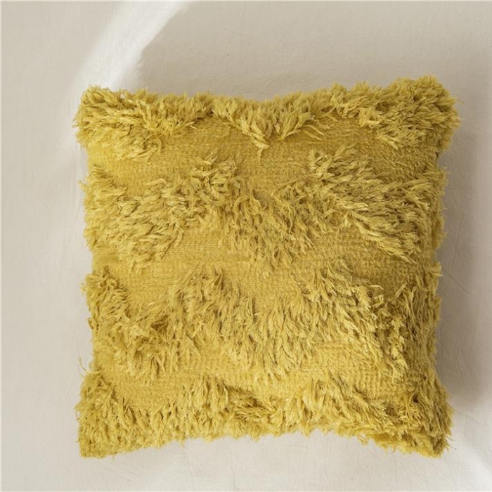 91家纺网 家纺一手货源 找家纺 918家纺 2021新款羽妃绒抱枕 葵黄