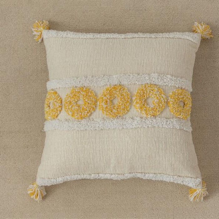 91家纺网 家纺一手货源 找家纺 918家纺 2021新款ins波西米亚风簇绒抱枕 A款