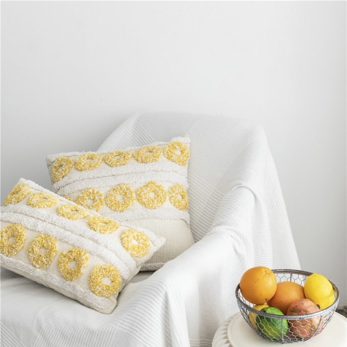 91家纺网 家纺一手货源 找家纺 918家纺 2021丹吉尔ins波西米亚风情簇绒抱枕丹吉尔C