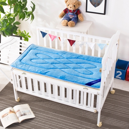 幼儿园宝宝午睡 立体超柔法莱绒垫新生婴儿床上用品褥子定制