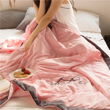 北纬27度 2020新款莫兰小姐系列全棉夏被 璎珞粉