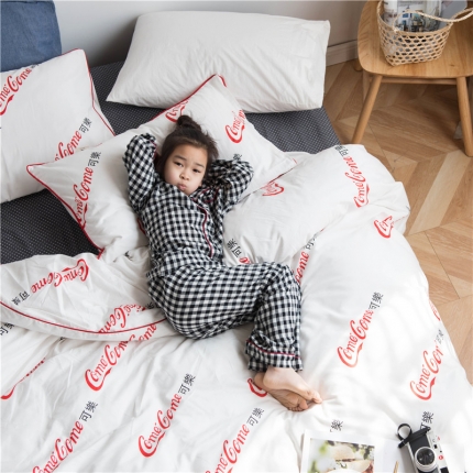 91家纺网 家纺一手货源 找家纺 （总）北纬27度 2019水洗棉女神边四件套床笠款