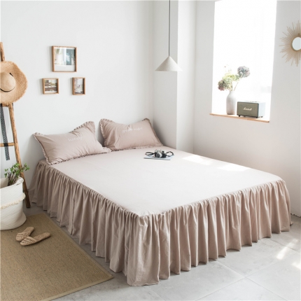 91家纺网 家纺一手货源 找家纺 （总）北纬27度 2019新款全棉床裙