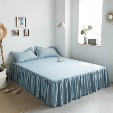 北纬27度 2019新款全棉床裙 韶华蓝