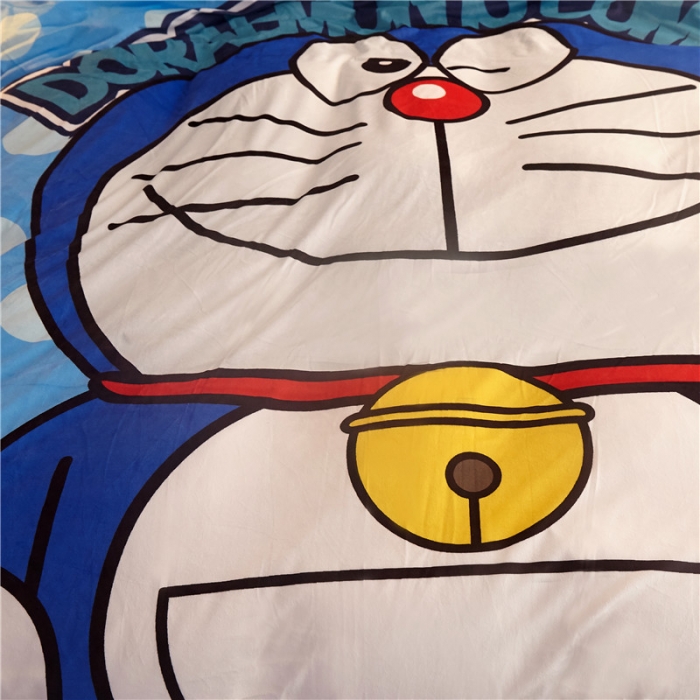 91家纺网 家纺一手货源 找家纺 北纬27度 2019新款羊羔绒多功能被套毯子 哆啦A梦