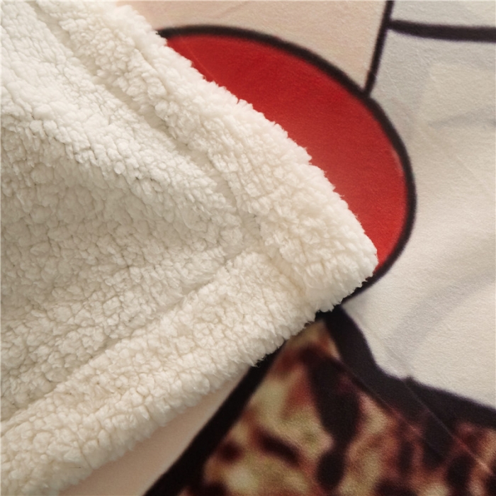 91家纺网 家纺一手货源 找家纺 北纬27度 2019新款羊羔绒多功能被套毯子 蜡笔小新