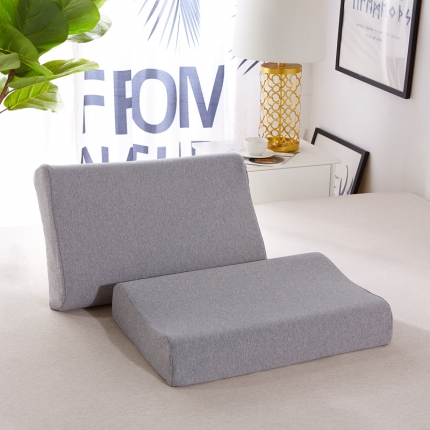 萌番宝 帕帕娜拉--高端纯棉乳胶枕50*30cm 灰色