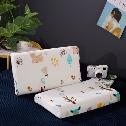 91家纺网 家纺一手货源 找家纺 （总）萌番宝枕业儿童天然乳胶枕拉链（含内外套）27*44cm