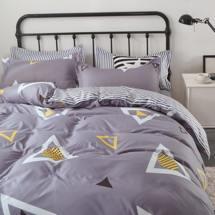 91家纺网 家纺一手货源 找家纺 赫然家纺 新款舒适柔软亲肤爆款芦荟棉四件套货源充足 极简生活