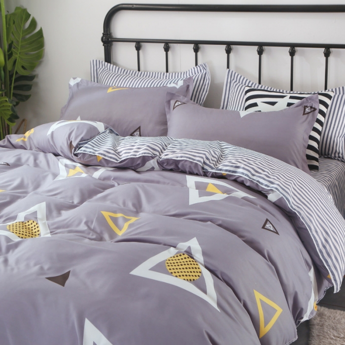 91家纺网 家纺一手货源 找家纺 赫然家纺 新款舒适柔软亲肤爆款芦荟棉四件套货源充足 极简生活