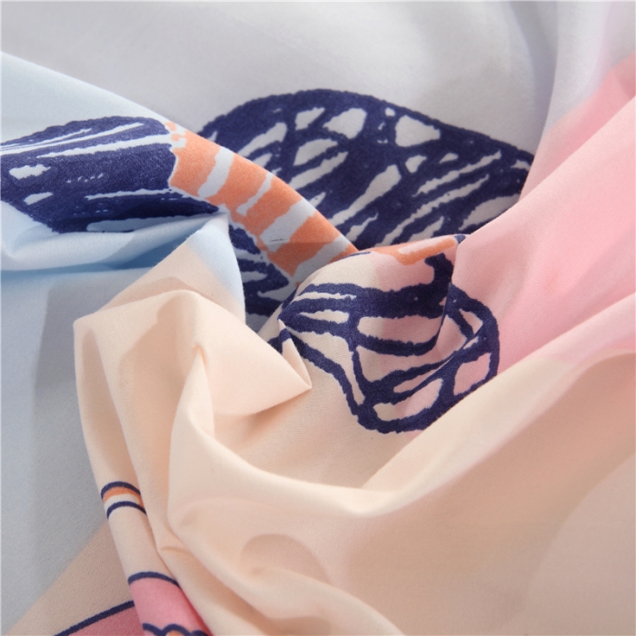 91家纺网 家纺一手货源 找家纺 赫然家纺 新款舒适柔软亲肤爆款芦荟棉四件套货源充足 海底世界