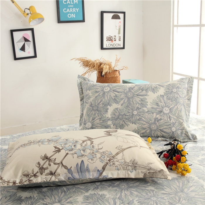 91家纺网 家纺一手货源 找家纺 赫然家纺 新款舒适柔软亲肤爆款芦荟棉四件套货源充足 似水流年