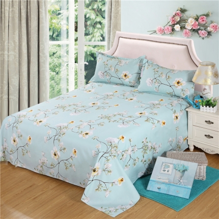 91家纺网 家纺一手货源 找家纺 （总）赫然家纺 新款80g芦荟棉单品床单