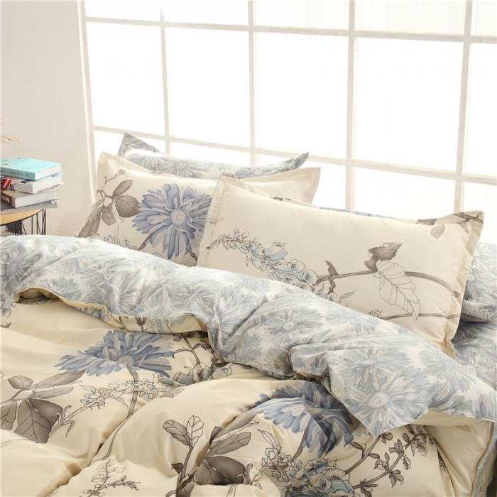 91家纺网 家纺一手货源 找家纺 赫然家纺 新款芦荟棉单品被套 似水流年