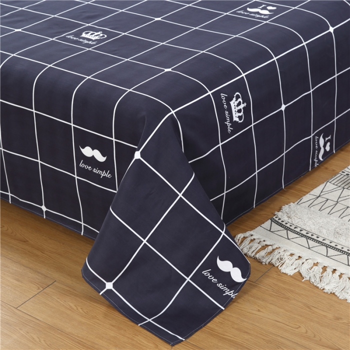 91家纺网 家纺一手货源 找家纺 赫然家纺 新款80g芦荟棉单品床单胡子先生