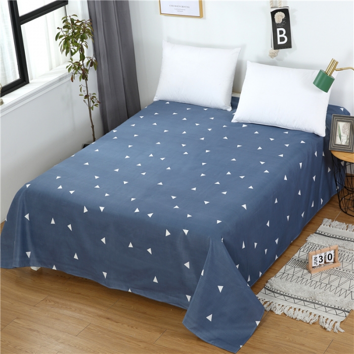 91家纺网 家纺一手货源 找家纺 赫然家纺 新款80g芦荟棉单品床单思绪