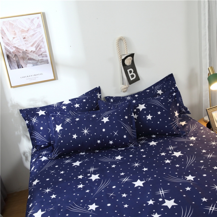 91家纺网 家纺一手货源 找家纺 赫然家纺 新款芦荟棉单品被套流星雨