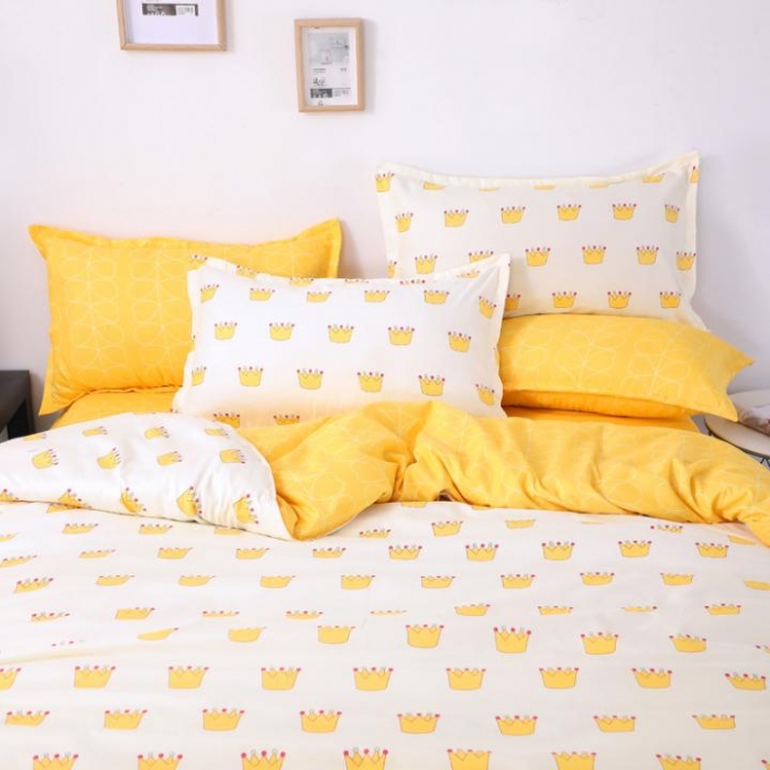 91家纺网 家纺一手货源 找家纺 赫然家纺 新款舒适柔软亲肤爆款芦荟棉四件套货源充足 皇冠