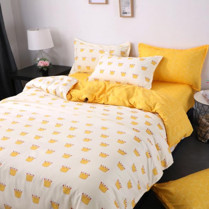 91家纺网 家纺一手货源 找家纺 赫然家纺 新款舒适柔软亲肤爆款芦荟棉四件套货源充足 皇冠