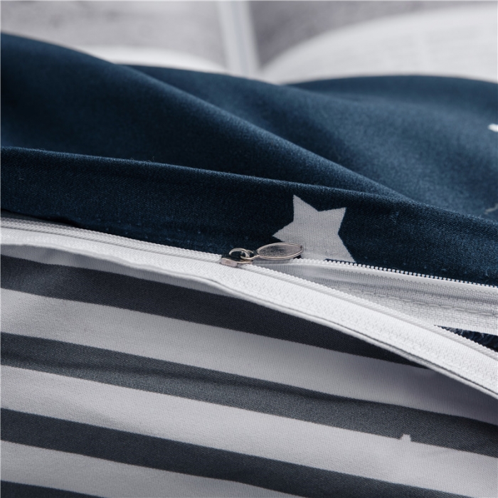 91家纺网 家纺一手货源 找家纺 赫然家纺 新款舒适柔软亲肤爆款芦荟棉四件套货源充足 月色星空