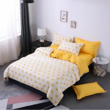 91家纺网 家纺一手货源 找家纺 （总2）赫然家纺 新款舒适柔软亲肤爆款芦荟棉四件套货源充足