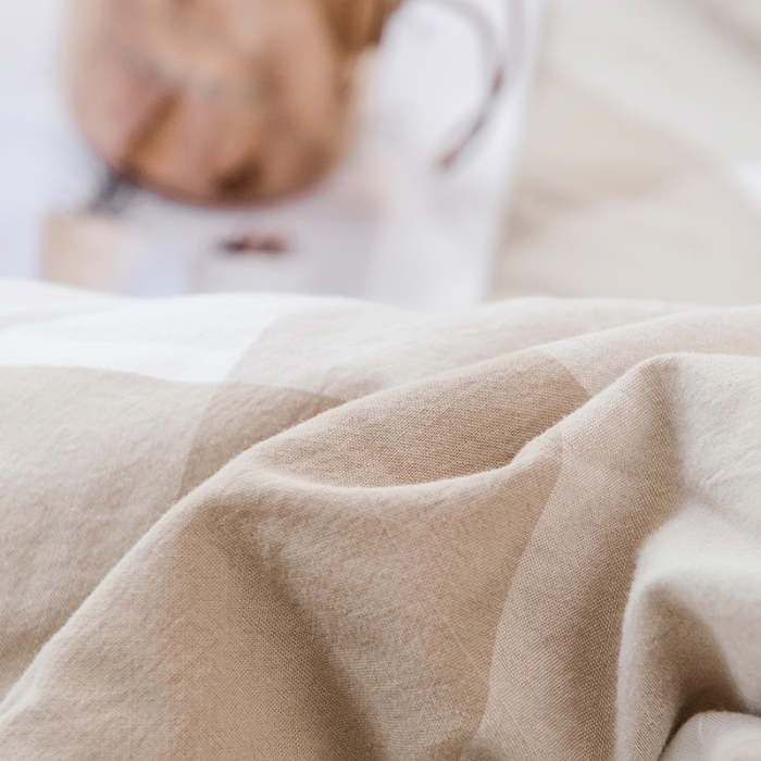 91家纺网 家纺一手货源 找家纺 柠萌家居 全棉色织水洗棉三件套四件套床笠款床单款 咖白中格