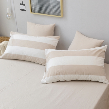 91家纺网 家纺一手货源 找家纺 柠萌家居 全棉水洗棉枕套纯色74*48cm一只