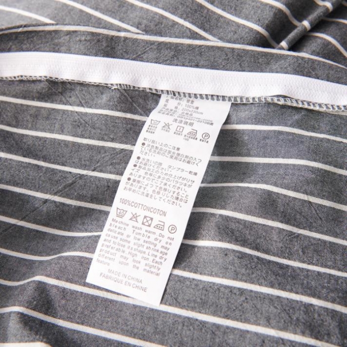 91家纺网 家纺一手货源 找家纺 （总）柠萌家居 2019全棉色织水洗棉无印良品四件套 床笠款