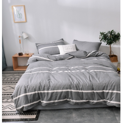 91家纺网 家纺一手货源 找家纺 柠萌家居 2019全棉水洗棉单枕套（48*74） 浅蓝小格