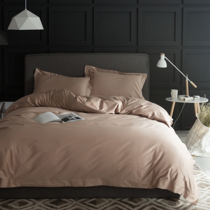 91家纺网 家纺一手货源 找家纺 （总）涞澳家纺 100支匹马棉素色四件套