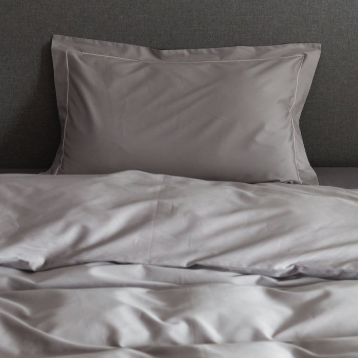 91家纺网 家纺一手货源 找家纺 涞澳家纺 100支匹马棉素色四件套星辰银