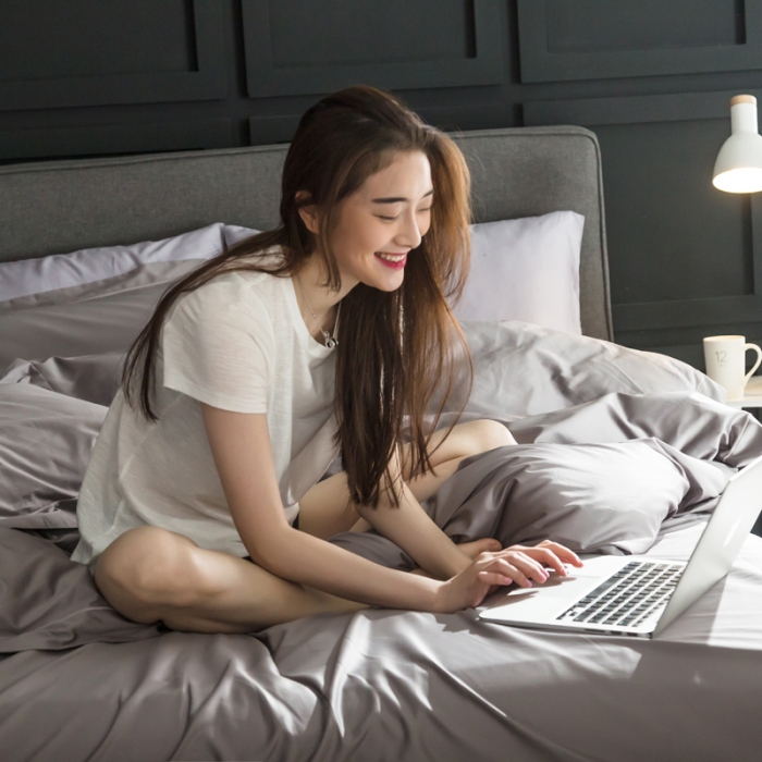 91家纺网 家纺一手货源 找家纺 涞澳家纺 100支匹马棉素色四件套星辰银