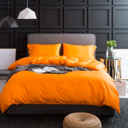 91家纺网 家纺一手货源 找家纺 涞澳家纺 长绒棉素色四件套 孔雀蓝