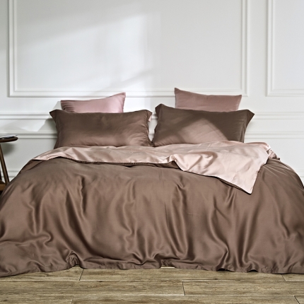 涞澳 2019新款60天丝双拼套件 粉咖